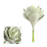 Lightweight 6.3in Artificial Succulent with Bendable Stem for Planters Green Plant