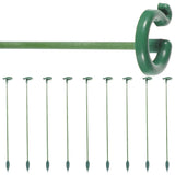 10 Pcs Garden Stakes for Plants Orchid and Clips Support Rack Flower Supports Garden Plants