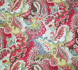 Teak in Cardinal BTY Richloom 100% Cotton Slub Duck 54