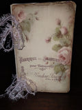 Pretty Pink Roses Junk Journal Scrapbook USA Roses
