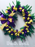 TULIP SPRING WREATH PURPLE YELLOW NEW HANDMADE Sunflower