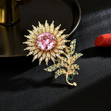 High End Champion Sunflower Brooch, Fashionable Flower Chest Flower Brooch Sunflower