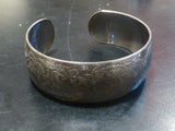 S. KIRK & Son Carnation 5-1 adjustable Cuff Bracelet Flower Collect 2.5