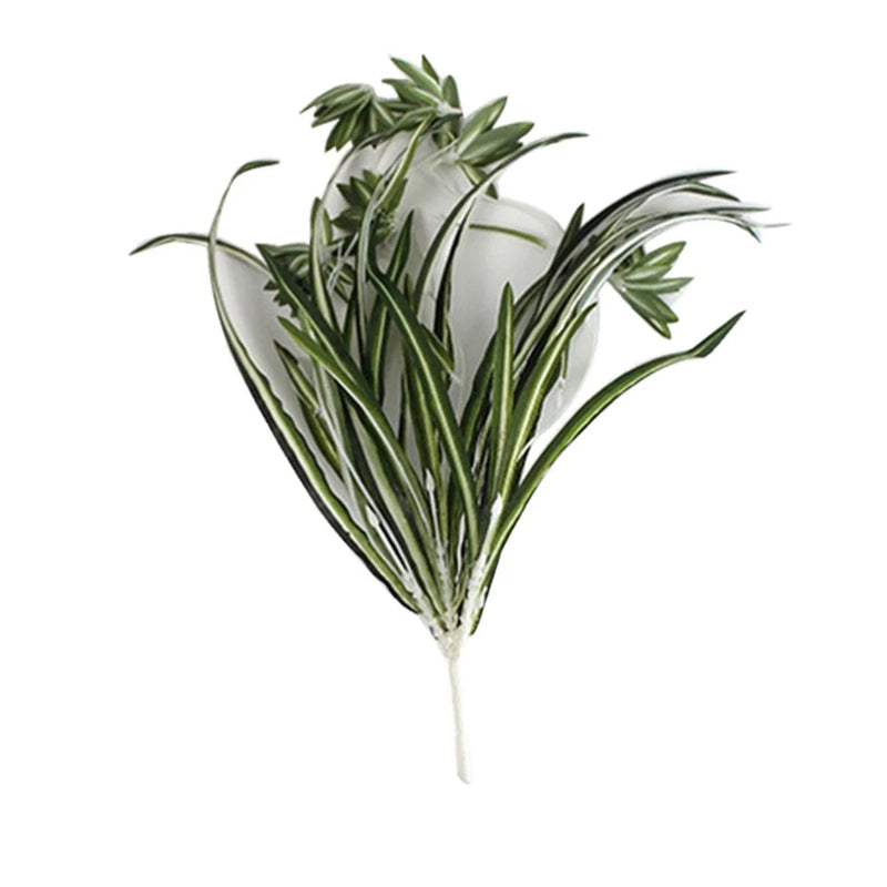 2 Pcs Artificial Greenery Stems Peony Flower Silk Leaves Chlorophytum Plant Peony