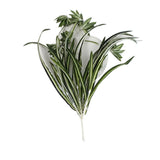 2 Pcs Artificial Greenery Stems Peony Flower Silk Leaves Chlorophytum Plant Peony