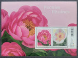 2025 CANADA  PEONIES SOUVENIR SHEET of 2 stamps Peony