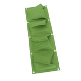 4 -Pockets Flower Planting Bag Wall Mounted Pouch Horizontal Garden Planter Garden Plants