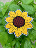 Embroidered Iron On Patch AppliquŽ -  Yellow Sunflower Flower Sunflower
