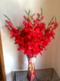 Artificial plants & flowers wedding flower Gladioli Gladiolus stem F117 Flowering Plants