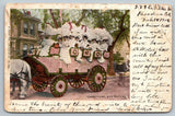 Pasadena  California  Rose Parade  Carnations and Smilax  C of C  Postcard  1905 Carnation