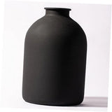 Metal Matte Vase 8.7 inch Tall Iron Frosted, Pampas Grass Vase for Black Pampas Grass