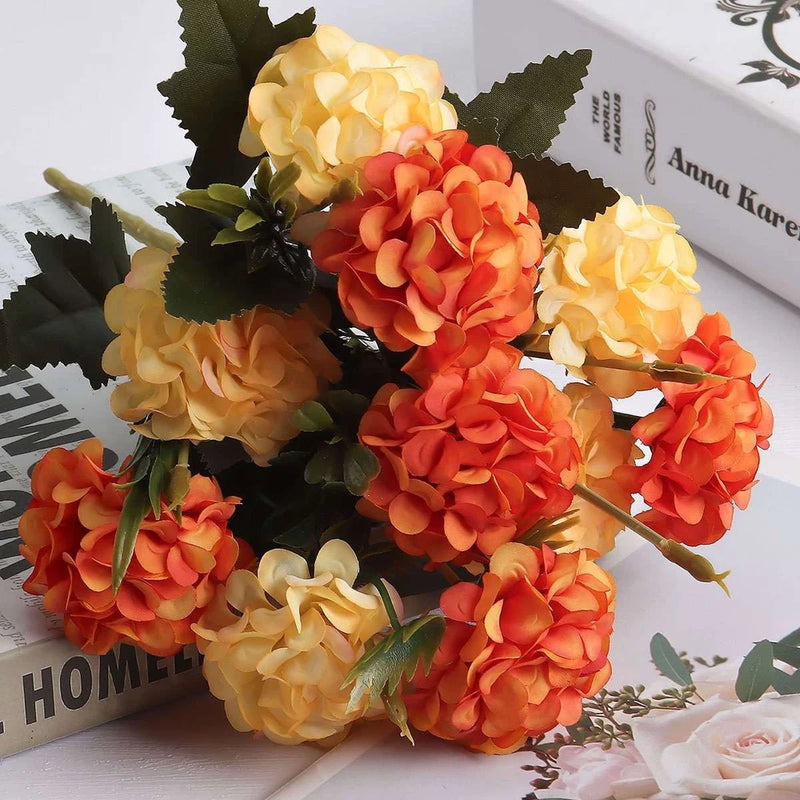10/20 Heads Bundle Artificial Hydrangea Flowers Bouquet Party Wedding Home Decor Hydrangea