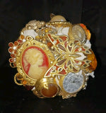 Handmade Bridal Brooch Bouquet Satin Crystal Vintage Pins Bridesmaid Bouquet