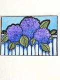 ACEO Original Acrylic Painting hydrangeas miniature by BrydenArt Hydrangea