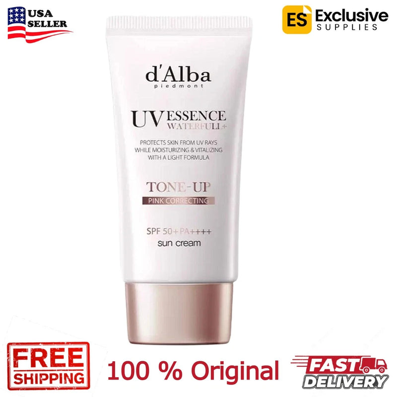 d'Alba pink tone-up sunscreen tube, SPF 50+ PA+++ (50 ml)