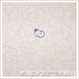 BonEful Fabric FQ Cotton Quilt Cream Ivory Flower Girl Scout Word Cookie Calico Flowering Plants