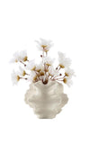 Off White Ceramic Coral Vase for Pampas Grass Decor Modern Decorative Dandeli... Pampas Grass