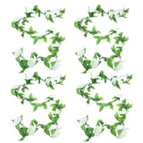 4 Pack 78ft Artificial Rose Vines with Green Leaves Fake Flowers Plants Hangi... Roses