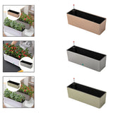 Rectangle Self Watering Planter Window Gardening Box for Balcony Garden Home Garden Plants