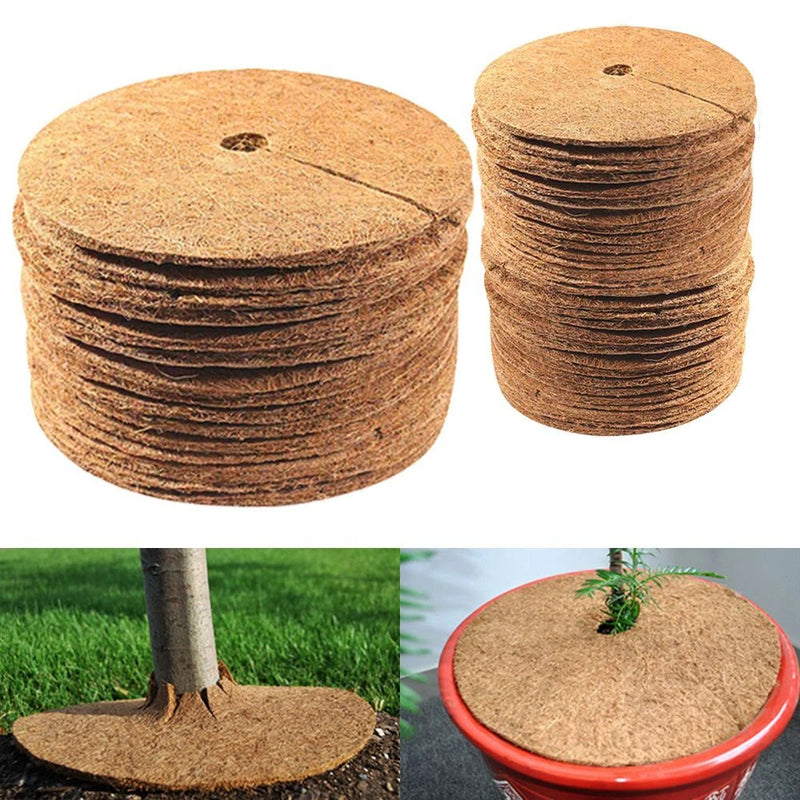 2/5pcs 25/30/35/40/45cm Coconut Shell Fiber Garden Plant Mat Moisturizing Cover Garden Plants