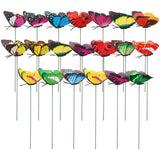 30pcs Waterproof Butterfly Stakes, Butterfly Garden Decoration, Mixed Colors Garden Plants