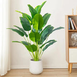 65cm Artificial Palm Tree Monstera Plant 12 Leaves Home Decor Green Plant