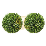 6.5" Green Boxwood Faux Balls Artificial Plant Topiary Indoor Outdoor Decor Green Plant