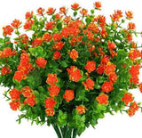 10 Pack Artificial Flowers Outdoor UV Resistant Boxwood Fake Plants Shrubs Decor Green Plant