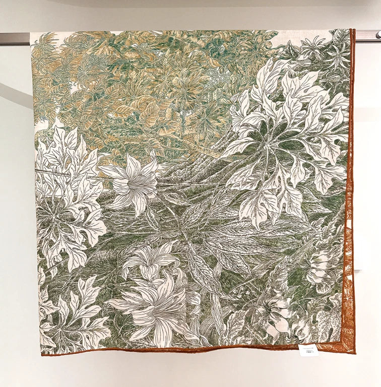 70%Cashmere 30% Silk Scarf Shape a flower on a branch Print Shawl wrap 130X130cm Sunflower