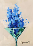Hydrangeas Flowers 16x20 PRINT Canvas Art by Impressionist Artist Jose TRUJILLO Hydrangea