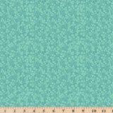 Calico Cowgirls Wildflowers Teal Fabric Poppie Cotton By the Half Yd Cont Cut Flowering Plants