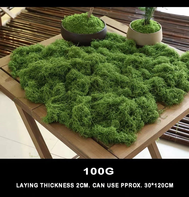 Artificial Plant Moss Fake Green Plant Micro Landscape Garden Aquarium Decor Green Plant