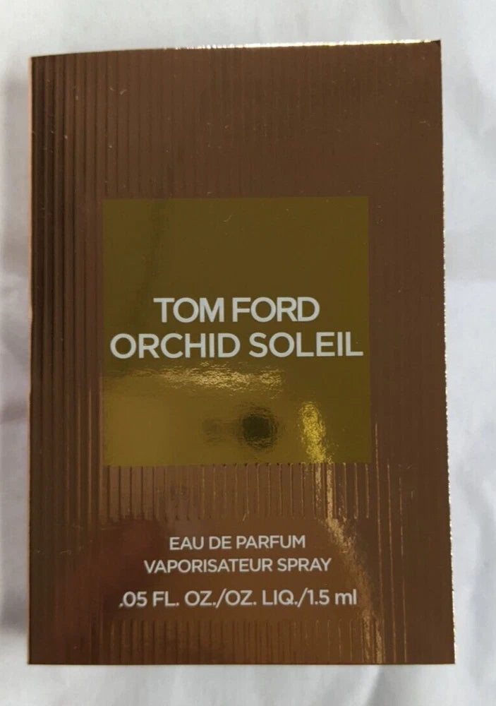 Tom Ford ORCHID SOLEIL Eau de Parfum EDP 0.05 oz/1.5 mL SAMPLES Vials Cards New EDP