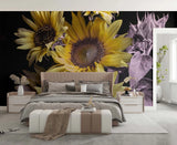 3D Sunflower Flower Wallpaper Wall Murals Removable Wallpaper 47 Sunflower