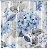 Hydrangea Flower Shower Curtain Blue Floral 70W x 70L (Pack of 1), Hydrangea