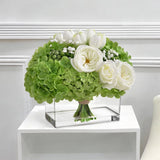 Yastouay Fake Flowers in Vase - Real Touch Peonies Tulips Hydrangea Artificia... Hydrangea