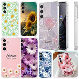 Soft Phone Case For Samsung S25 S26 A17 A36 A56 Floral Daisy Personalized Cover Sunflower