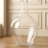 Large Clear Glass Floor Vase 15" for Pampas Grass & Long Stem Flowers Pampas Grass