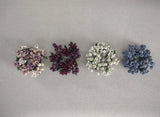 Mini Berry Wreaths 3 Inch Red, Blue, Pink, Green, Decor &Crafting NEW, SET OF 12 Green Plant