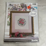 BUCILLA SILK RIBBON EMBROIDERY KIT~~ FLOWER OF THE MONTH~January Carnation New Carnation