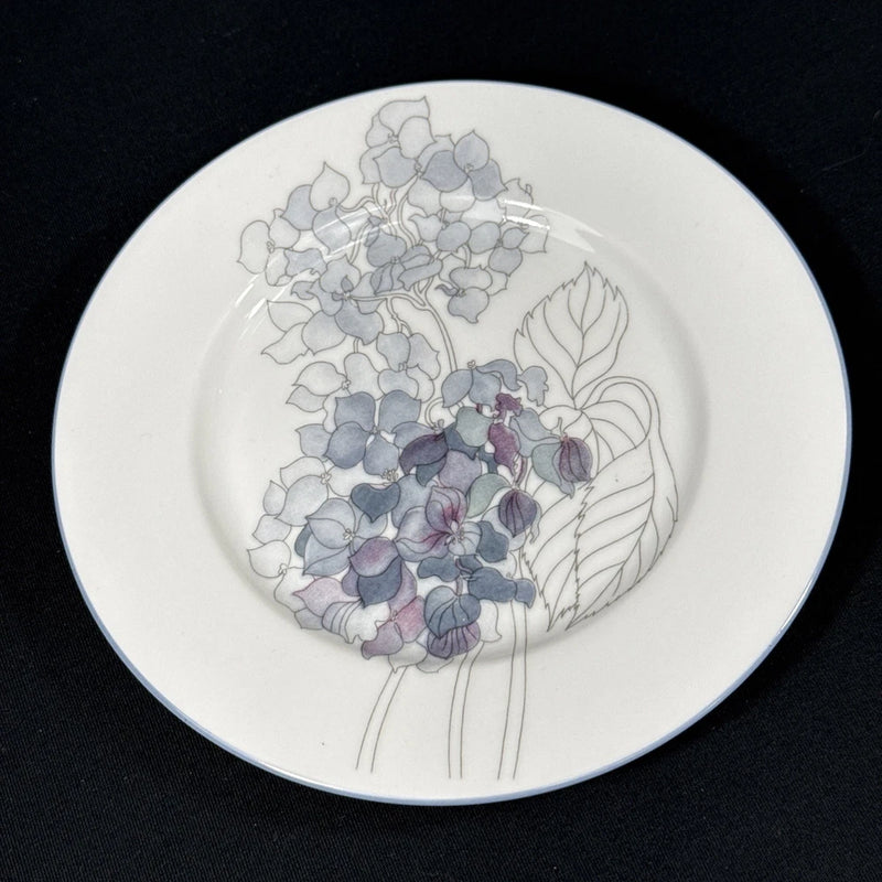 Block Spal Hydrangea Desert Plate Watercolors Portugal Goertzen 1982 Vtg MCM Hydrangea