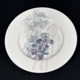 Block Spal Hydrangea Desert Plate Watercolors Portugal Goertzen 1982 Vtg MCM Hydrangea