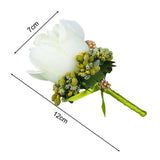 Wedding Corsage Pack of 2 4 6 with Pin Silk Ribbon Suitable for Dance Parties Bouquet