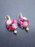 Handmade Peony Earrings Peony