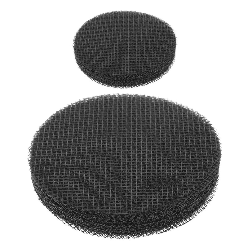 Round flower pot drainage grid mat insert, black mesh discs