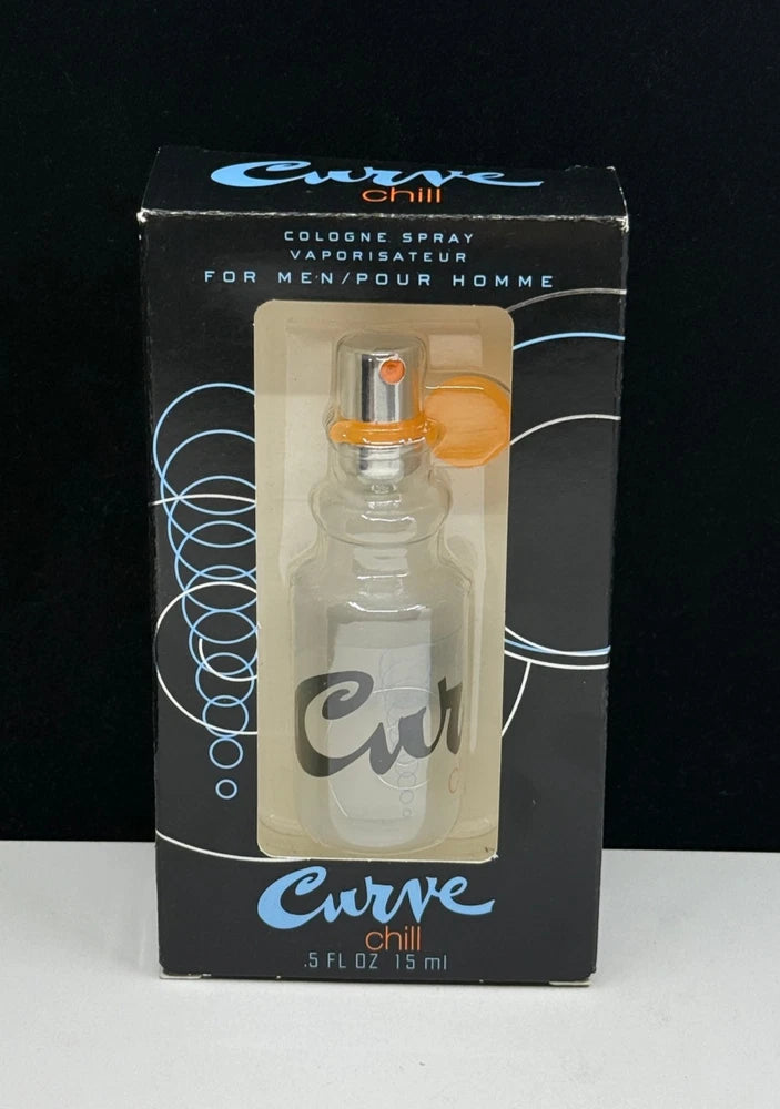 Curve Chill Cologne Spray Vaporisateur For Men 0.5 oz / 15 ml NEW *Check EDT