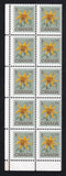 1977 Canada Lily 3¢ Floral Definitive - print shift - MNH LL strip of 10 sc#708 Lily