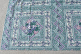 17" x 45", Vintage, Pink Lavender Green Pilllow/Quilt-Blocks Panel/Springs,P8935 Flowering Plants