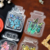 Sale Transparent PET sticker pack for DIY crafts bottle bookmarks dried flowers Dried Flower