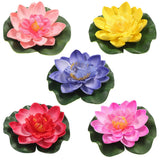5PCS simulation plant Flower Lamp Pond Pool Lights That Float Lily